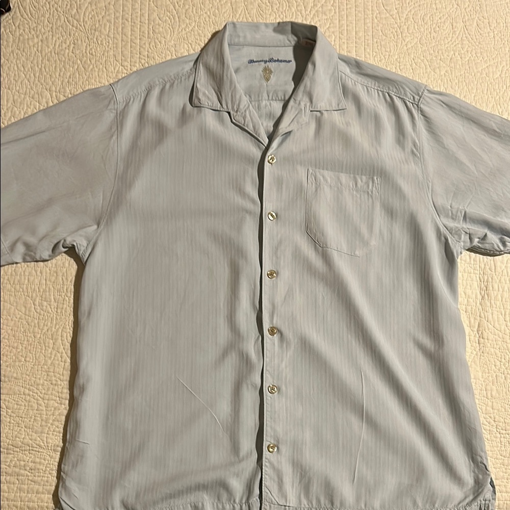 Tommy Bahama Men's Gray Shirt Size XL